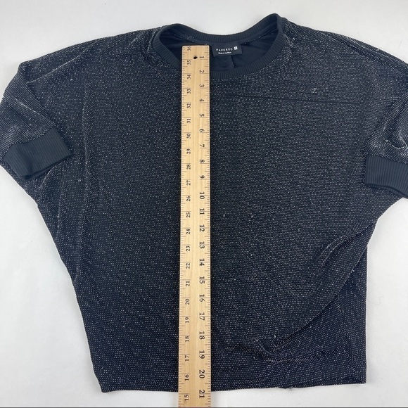 Paperoc Tshirt Womens Small Black Silver Dot Accents - Picture 4 of 8